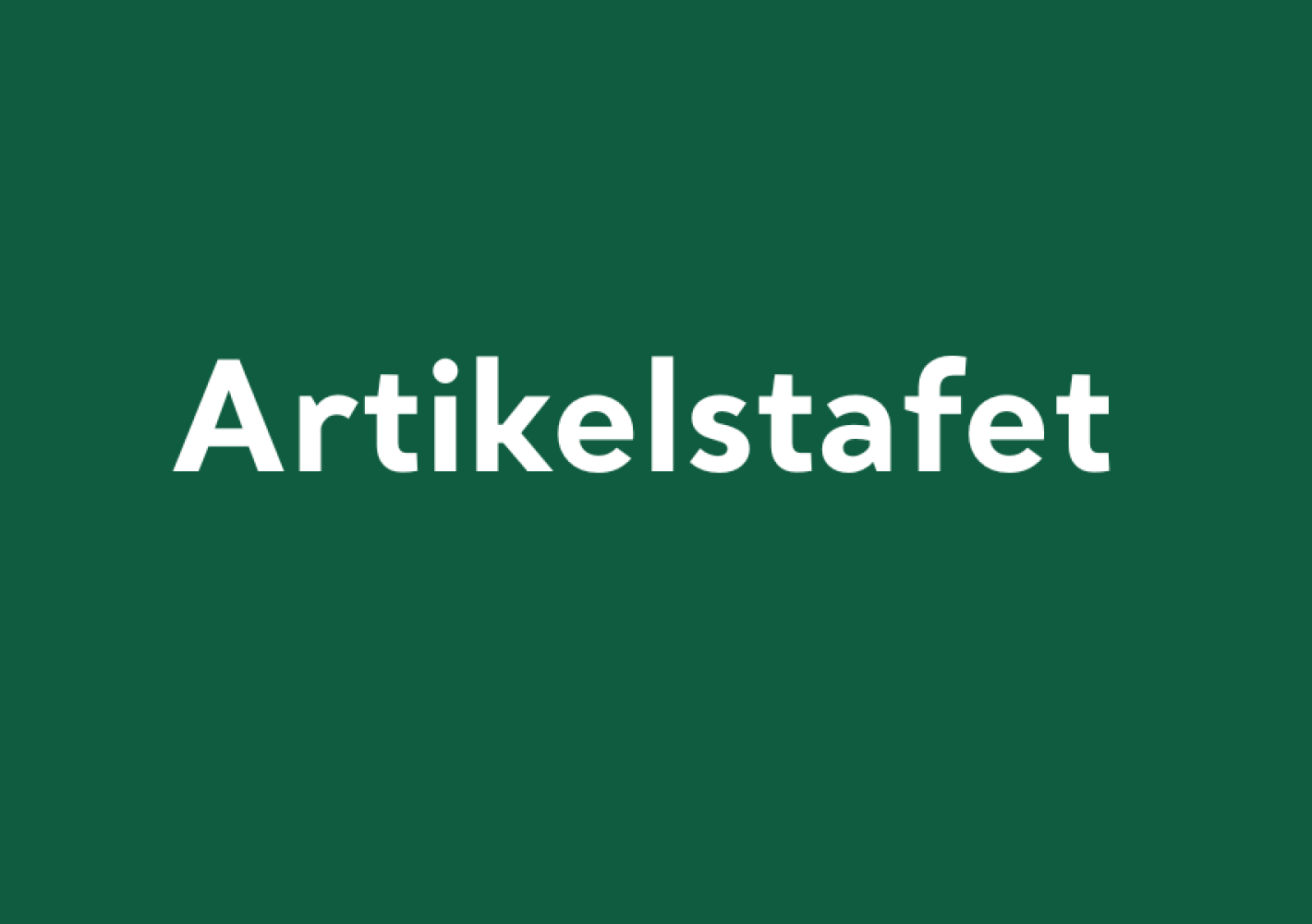 Artikelstafet